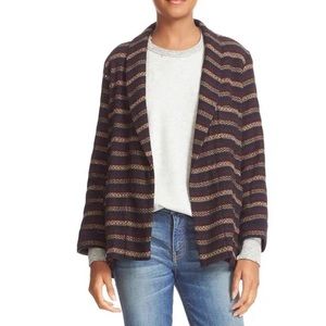 THE GREAT. Cabana Blazer Open Front Southwestern Blazer Jacket